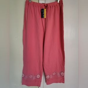 NWT High Sierra Intimate Sleepwear Pink Pants Sz L (14/16)